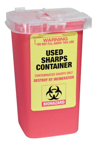 Bote Residuo Sharps Barberia Biohazard 