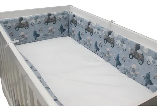 Protector Cama Cuna Bebes 120x190 Cm X 40 Cm. 4 Laterales.