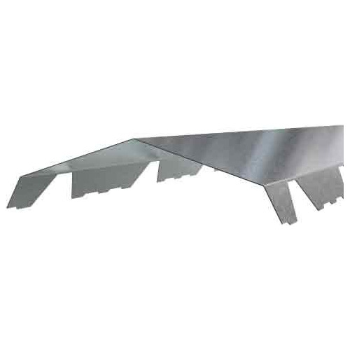 Cumbrera De Chapa Techo Trapezoidal X 2mt Galvanizada Envios