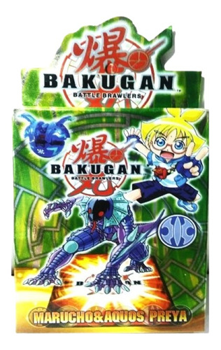 Cartas Bakugan Marucho & Aquos Preya Battle Brawlers + 1 Met