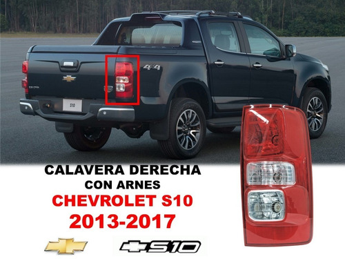 Calavera Chevrolet S10 2013-2017 Lado Derecho C/arnes