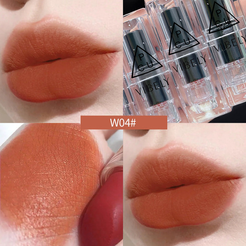 Lápiz Labial De Tubo Transparente Matte Velvet Daily All Mat