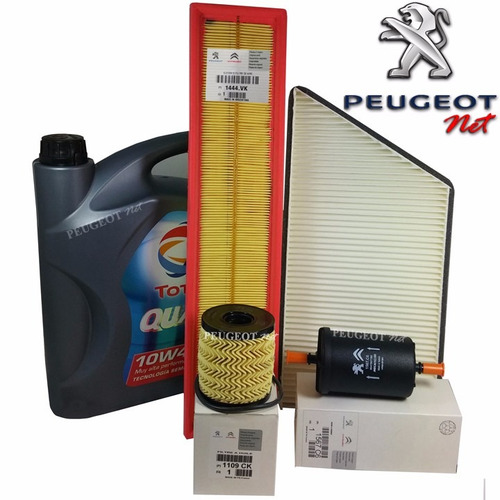 Kit 4 Filtros + Aceite Total 7000 P/ Peugeot Hoggar 1.6 N N