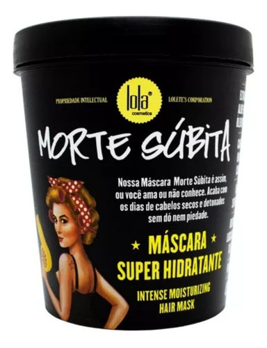 Mascara Super Hidratante Morte Subita X450grs Lola Cosmetics