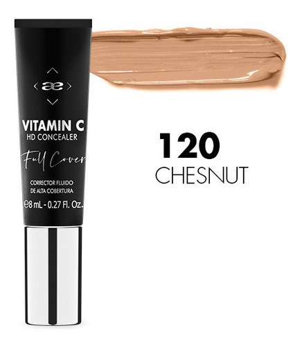 Imagen 1 de 1 de Corrector Vitamin C Full Coverage Alta Cobertura Hd Idraet