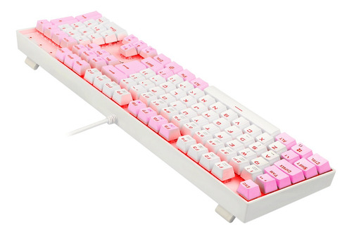 Redragon Mitra Single Color Branco E Rosa Switch Azul