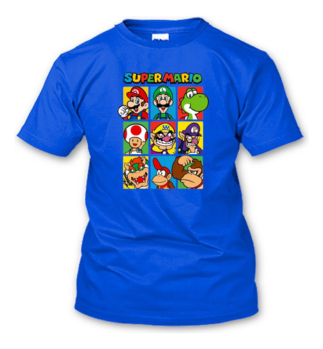 Playera Super Mario Y Amigos Todas Las Tallas