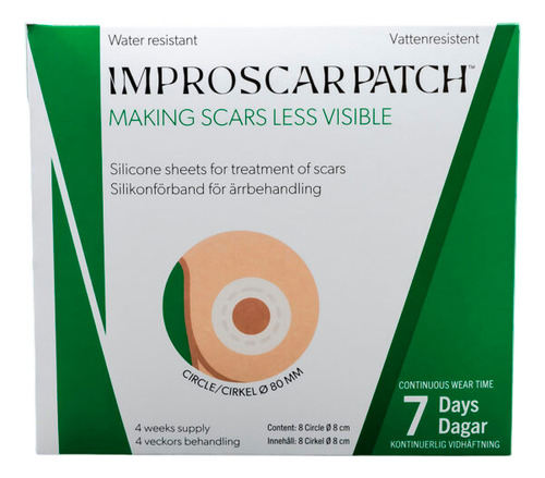 Parches Silicona Cicatrices Mama Areolas X8 U (pack 1 Mes)