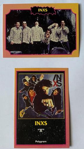 Inxs 2 Figuritas Tarjetas Cromos Rock 1997 Fg1