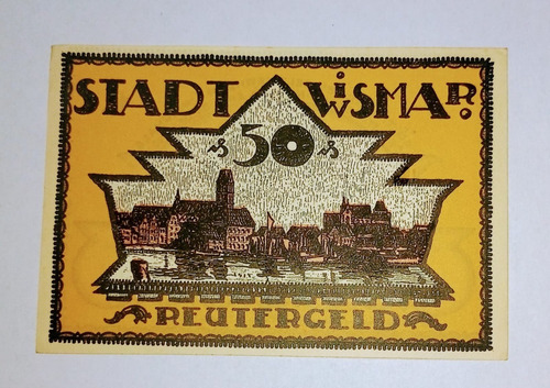 Billete Alemania Notgeld Wismar 50 Pf. Unc- C.bni 78288