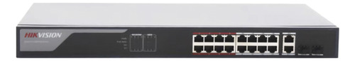 Switch Hikvision 16 Puertos 100mbps Poe+ 230w Ds-3e1318p-ei
