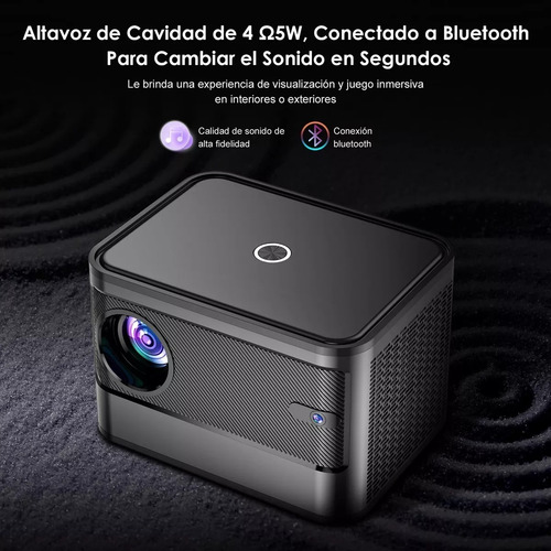 Proyector Autoenfoque 4k Wifi 1080p 9000lm Android Portatil