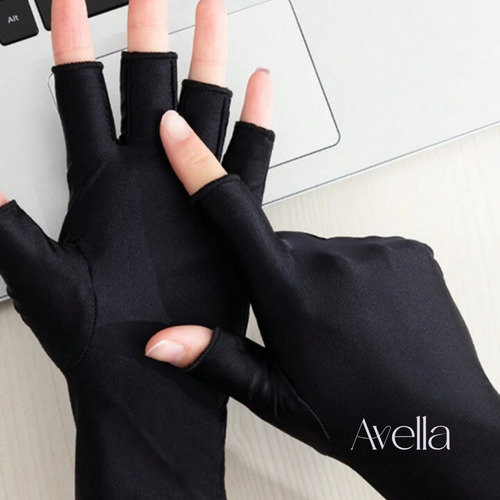 Guantes Manicure Protección Uv Gelish Tejido Transpirable