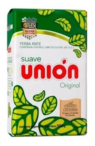 Yerba Mate Unión C/p 500gr. Pack  6 Paquetes