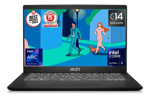 Laptop Thin & Light Msi Modern 15.6 Ultra 5 125h 16gb 512gb Negro