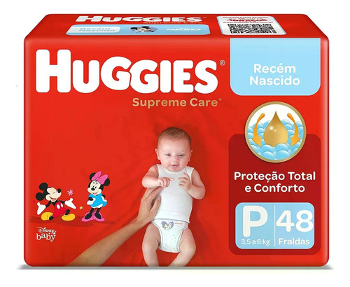 Fralda Huggies Supreme Care P Com 48 Fraldas P