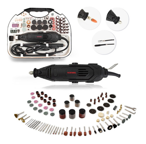 Mini Taladro Esmeril Mototool Tipo Dremel Con Accesorios Frecuencia 110/120v Potencia 130 W