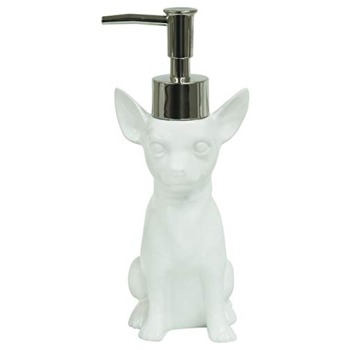 Chihuahua Blanco Dispensador De Loción