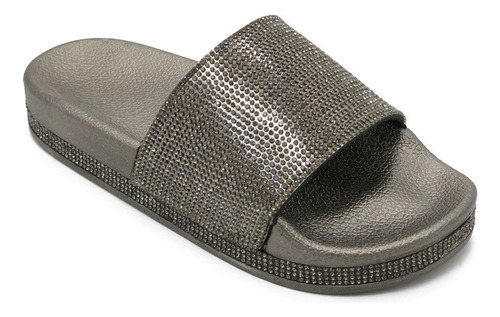 Zapatillas Estilo Diamantes De Imitación Y Sandalias De Suel