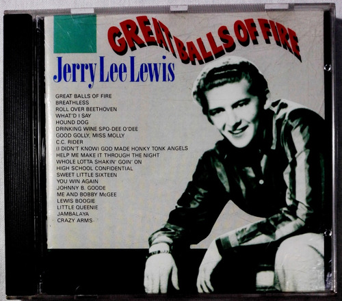 Jerry Lee Lewis Great Balls Of Fire Cd Made In Belgium 1989