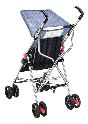 Carrinho De Bebê Guarda-chuva Pocket Azul - Multikids Baby