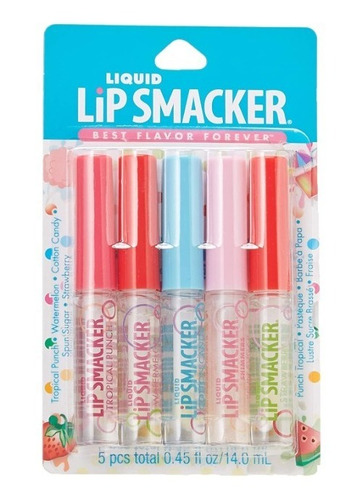 Lip Smacker - Pack De 5 Brillos De Labios Con Sabores Dulces