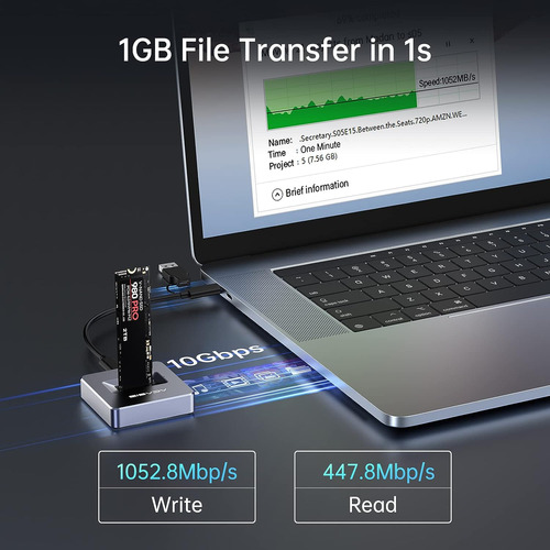 Nvme To Usb Docking Station,acasis M.2 Ssd To Usb Adapter...
