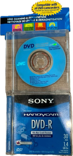 Mini Dvd Jvc, Limpiador De Lente Y Mini Dvd Regrabable