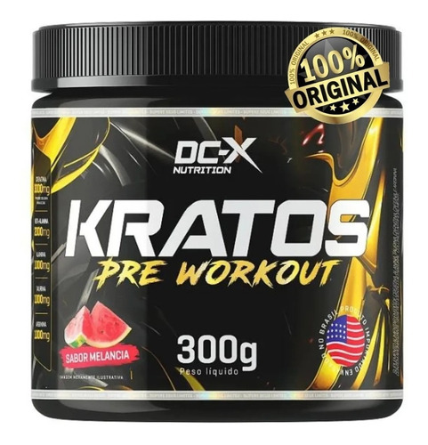 Pre-treino Kratos Pré Work 300g - Força E Disposição