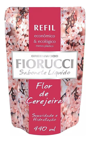 Refil Sabonete Líquido Flor de Cerejeira Fiorucci 400ml