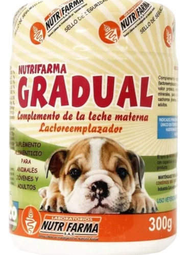 Nutrifarma Gradual 300gr Sustituto De Leche Para Cachorros