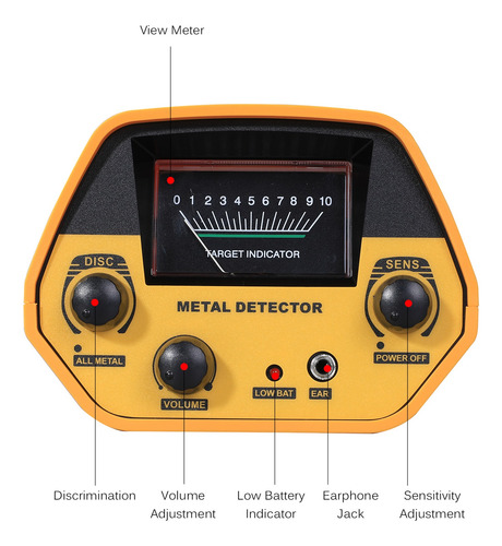 Detector De Metales De Alta Precisión, Varilla Ajustable 7