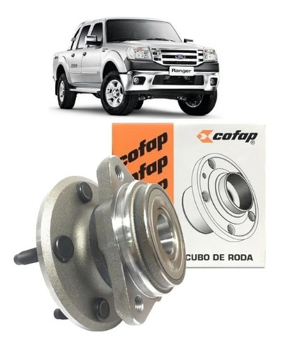 Cubo Com Rolamento Dianteiro Ranger 4x4 2001 A 2011 Sem Abs