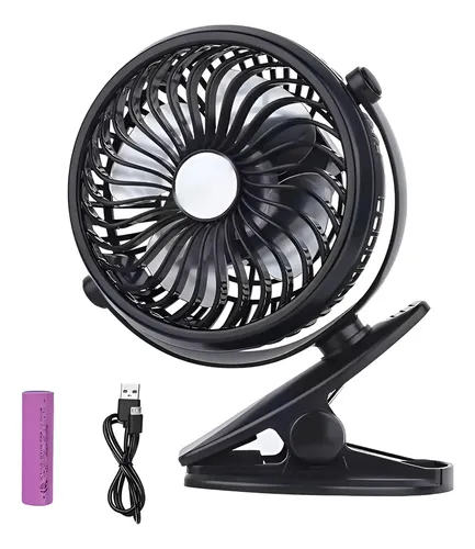 Mini Ventilador Recargable Abanico De Pinza Usb Portatil ...