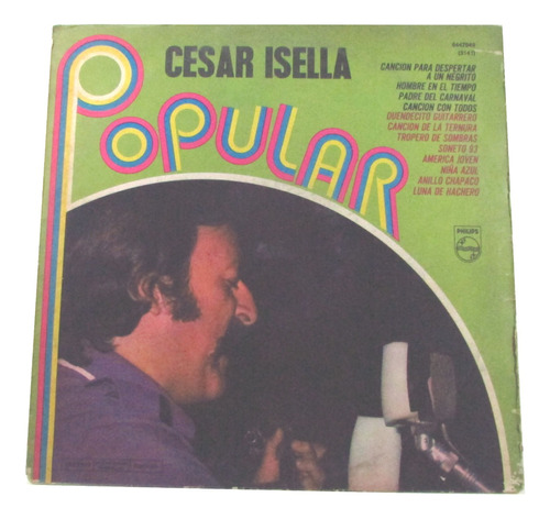 Disco Vinilo Lp César Isella - Popular