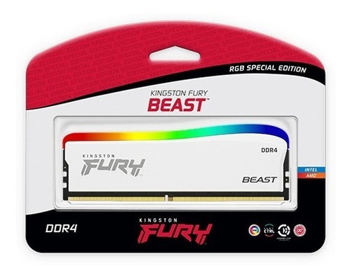 Kingston Fury 16gb 3200mhz Ddr4 Rgb Dimm White Special Edit 