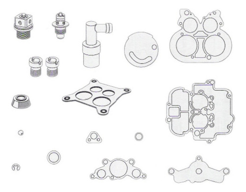 Repuesto Carburador Mc 2 Garg Ford Galaxie Ltd Guayin 1976 