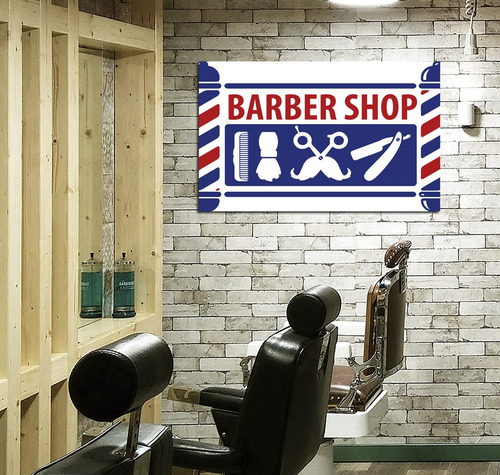 Cuadro Canvas Barber Shop Estilista Haircuts Peluqueria