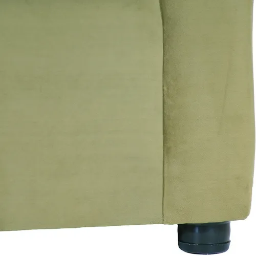 Sofá América 2 Cuerpos Felpa Verde Musgo / Muebles América