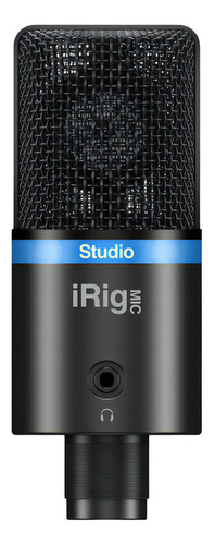 Micrófono De Condensador Irig Mic Studio Bk Ik Multimedia Color Negro