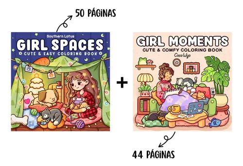 Promo!! Pack X2 Libro Girls Moments + Girls Spaces A4 94 Pag