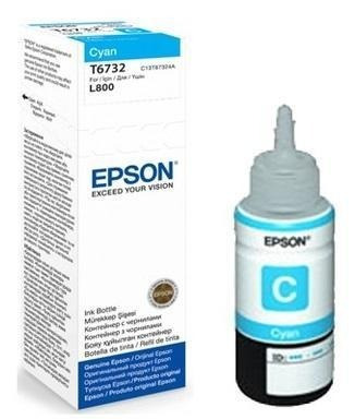 Imagen 2 de 9 de Botella De Tinta Epson 673 , Cyan, Para L800 (t673220)