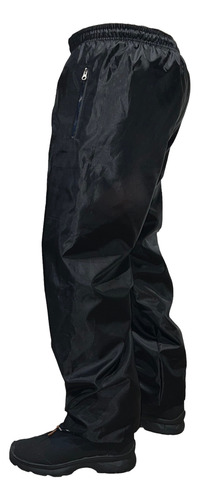 Pantalon Termico Impermeable Con Polar Nieve Negro Jeans710