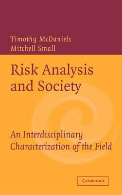 Libro Risk Analysis And Society - Timothy Mcdaniels