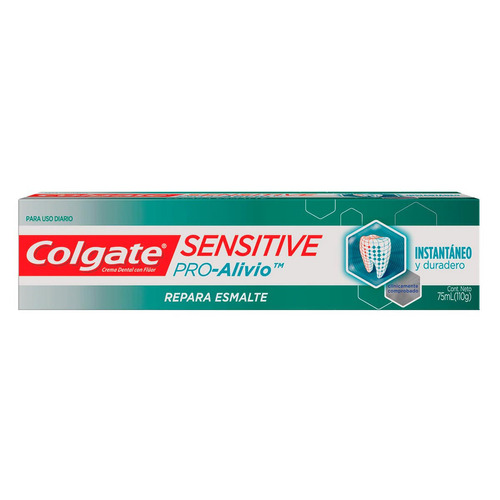 Imagen 1 de 3 de Pasta dental Colgate Sensitive Pro-Alivio Repara Esmalte en crema 110 g