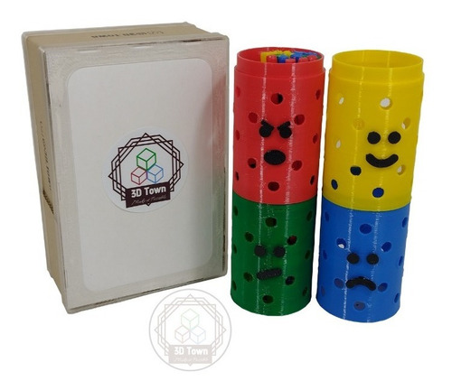 Imagen 4 de 4 de Cilindros Apilables (pack) - Juego Didáctico - Impreso En 3d
