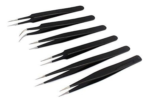 G.s 6pcs Bga Precision Tweezer, Set Antistatic Tweezers Stai