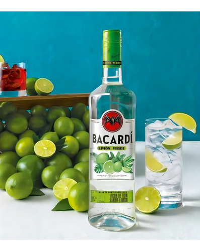 Pack De 4 Ron Bacardi Limón Verde 750 Ml