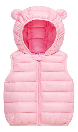 A Chaleco De Algodon Invierno Lindo Con Capucha Para Bebé