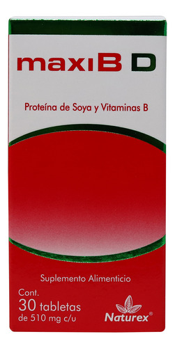 Maxib D, Proteina De Soya Y Vitaminas B, Caja Con